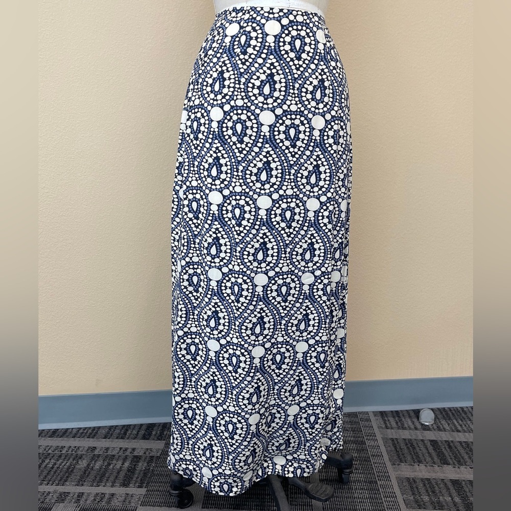 Express Blue and White Patterned maxi Skirt size 7/8